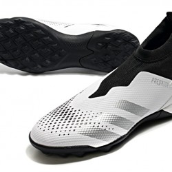 Kopačky Adidas PČervenéator 20.3 Laceless TF Bílá Černá Stříbro 39-45
