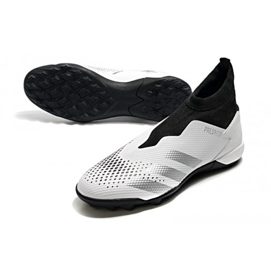 Kopačky Adidas PČervenéator 20.3 Laceless TF Bílá Černá Stříbro 39-45