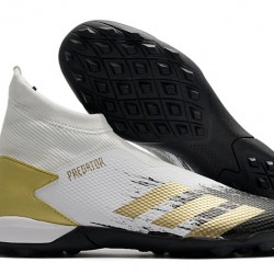 Kopačky Adidas PČervenéator 20.3 Laceless TF Bílá Zlato Černá 39-45