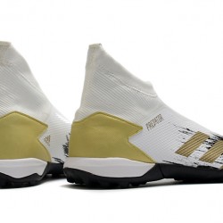 Kopačky Adidas PČervenéator 20.3 Laceless TF Bílá Zlato Černá 39-45
