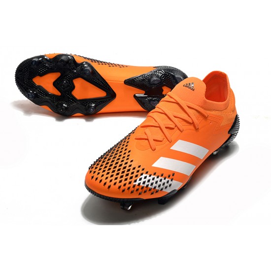 Kopačky Adidas PČervenéator Mutator 20.1 Low FG oranžový Černá Stříbro 39-45