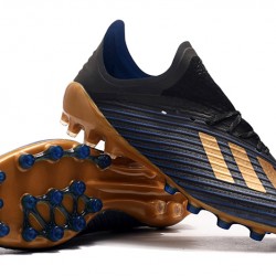Kopačky Adidas X 19.1 AG Modrý Černá Zlato 39-45