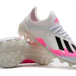 Kopačky Adidas X 19.1 AG Bílá Růžový Černá 39-45