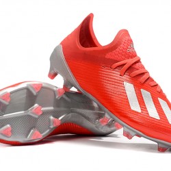 Kopačky Adidas X 19.1 FG Červené Stříbro 39-45