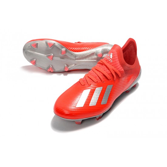 Kopačky Adidas X 19.1 FG Červené Stříbro 39-45