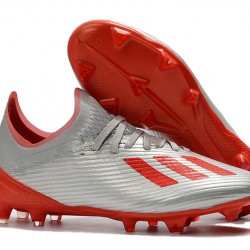 Kopačky Adidas X 19.1 FG Stříbro Červené 39-45