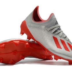 Kopačky Adidas X 19.1 FG Stříbro Červené 39-45