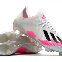 Kopačky Adidas X 19.1 FG Bílá Růžový Černá 35-45