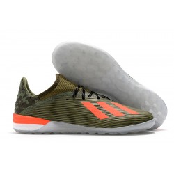 Kopačky Adidas X 19.1 IC Zelená oranžový 39-45