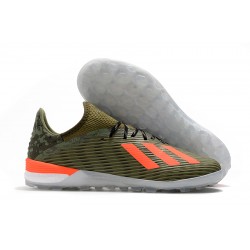 Kopačky Adidas X 19.1 TF Zelená oranžový 39-45