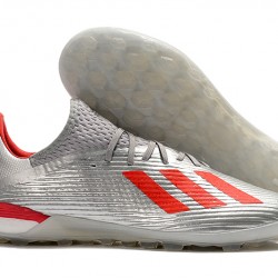 Kopačky Adidas X 19.1 TF Stříbro Červené 39-45
