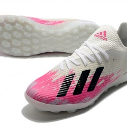 Kopačky Adidas X 19.1 TF Bílá Růžový Černá 39-45