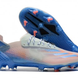 Kopačky Adidas X Ghosted.1 FG Bílá Modrý oranžový 39-45