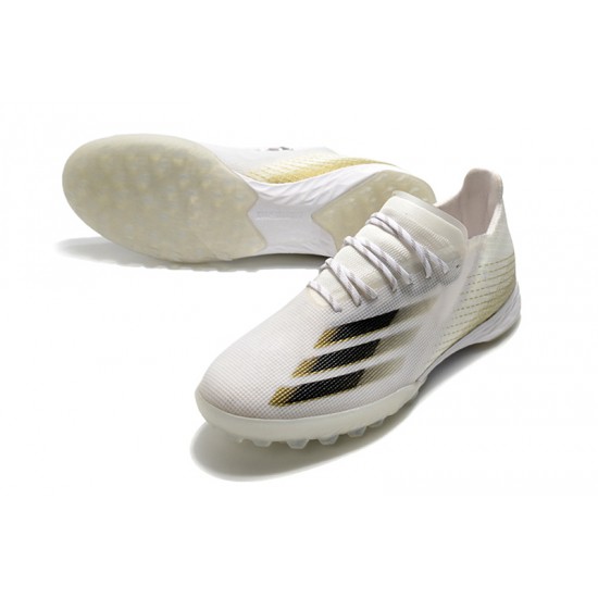 Kopačky Adidas X Ghosted.1 TF Bílá Zlato Černá 39-45