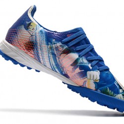 Kopačky Adidas X Ghosted.3 TF Modrý Bílá oranžový 39-45