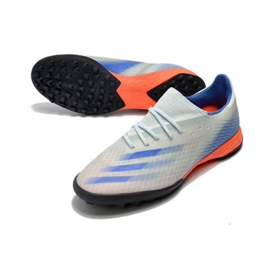 Kopačky Adidas X Ghosted.3 TF Bílá Modrý oranžový 39-45