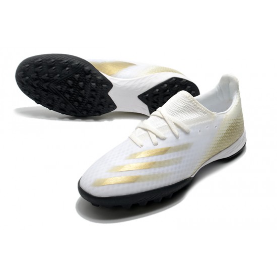 Kopačky Adidas X Ghosted.3 TF Bílá Zlato 39-45