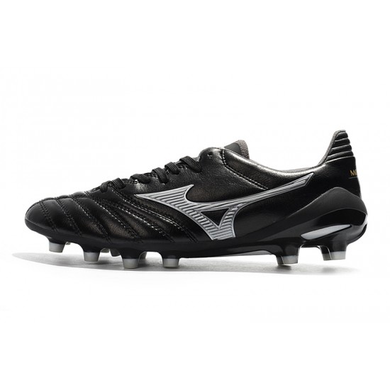 Kopačky Mizuno Morelia Neo II Made in Japan Černá Stříbro 39-45