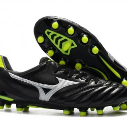 Kopačky Mizuno Morelia Neo II Made in Japan Černá Stříbro Zelená 39-45