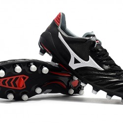 Kopačky Mizuno Morelia Neo II Made in Japan Černá Stříbro Červené 39-45
