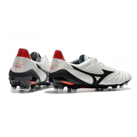 Kopačky Mizuno Morelia Neo II Made in Japan Stříbro Černá 39-45