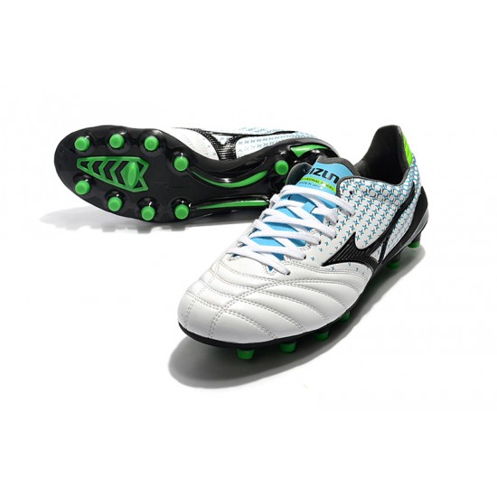 Kopačky Mizuno Morelia Neo II Made in Japan Bílá Černá Zelená 39-45