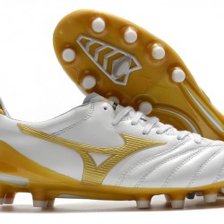 Kopačky Mizuno Morelia Neo II Made in Japan Bílá Zlato 39-45