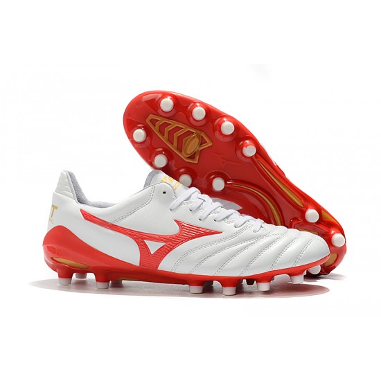 Kopačky Mizuno Morelia Neo II Made in Japan Bílá Červené 39-45