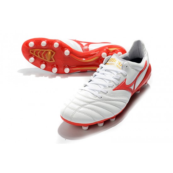 Kopačky Mizuno Morelia Neo II Made in Japan Bílá Červené 39-45