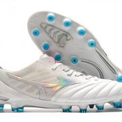 Kopačky Mizuno Morelia Neo II Made in Japan Bílá Stříbro 39-45