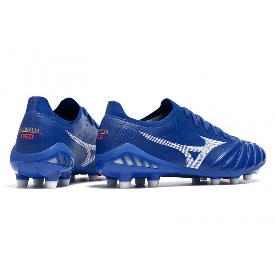 Kopačky Mizuno Morelia Neo III B Made In Japan FG Modrý Bílá 39-45