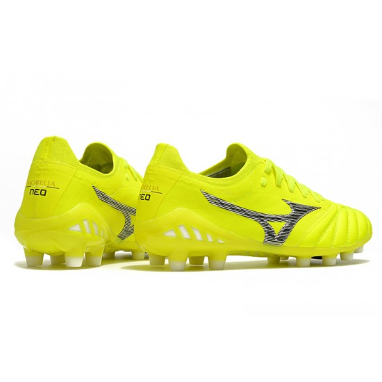 Kopačky Mizuno Morelia Neo III B Made In Japan FG Zelená Černá 39-45