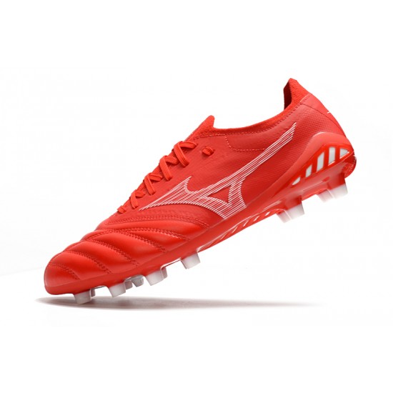 Kopačky Mizuno Morelia Neo III B Made In Japan FG Červené Bílá 39-45