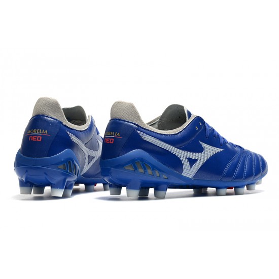 Kopačky Mizuno Morelia Neo III Pro FG Modrý Bílá 39-45