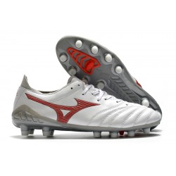 Kopačky Mizuno Morelia Neo III Pro FG Bílá Červené 39-45