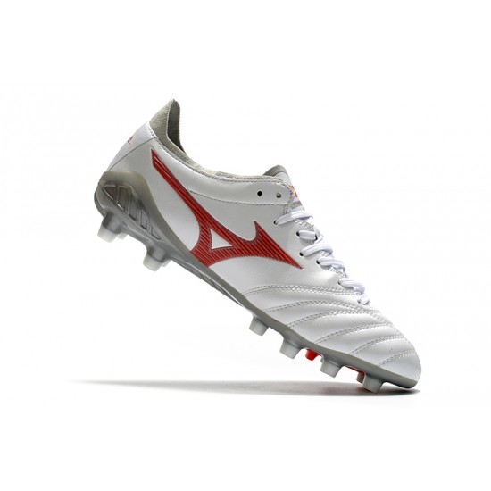 Kopačky Mizuno Morelia Neo III Pro FG Bílá Červené 39-45