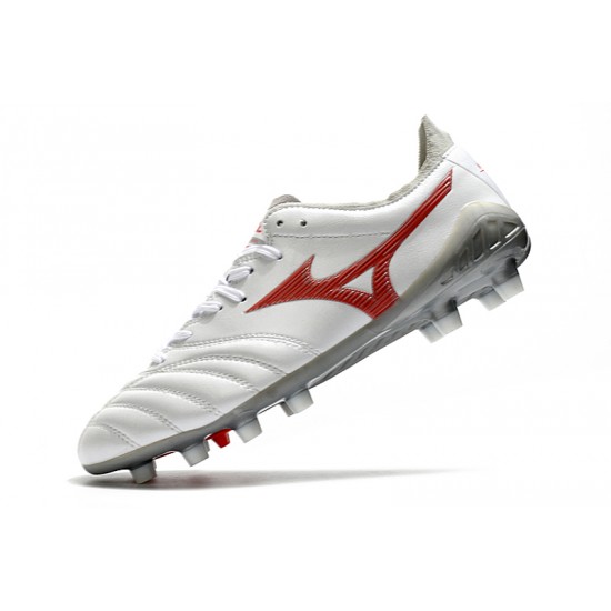 Kopačky Mizuno Morelia Neo III Pro FG Bílá Červené 39-45