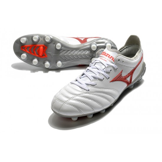 Kopačky Mizuno Morelia Neo III Pro FG Bílá Červené 39-45