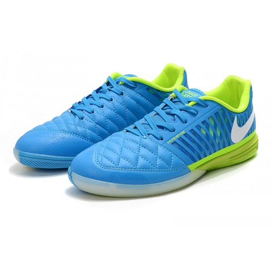 Kopačky Nike Lunar Gato II IC Modrý Zelená Stříbro 39-45