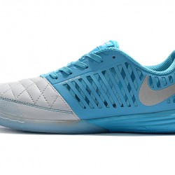 Kopačky Nike Lunar Gato II IC Bílá Modrý Stříbro 39-45