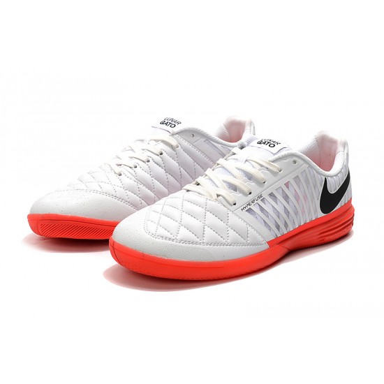 Kopačky Nike Lunar Gato II IC Bílá Červené Černá 39-45