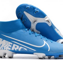 Kopačky Nike Mercurial 7 Elite FG Modrý Stříbro 39-45