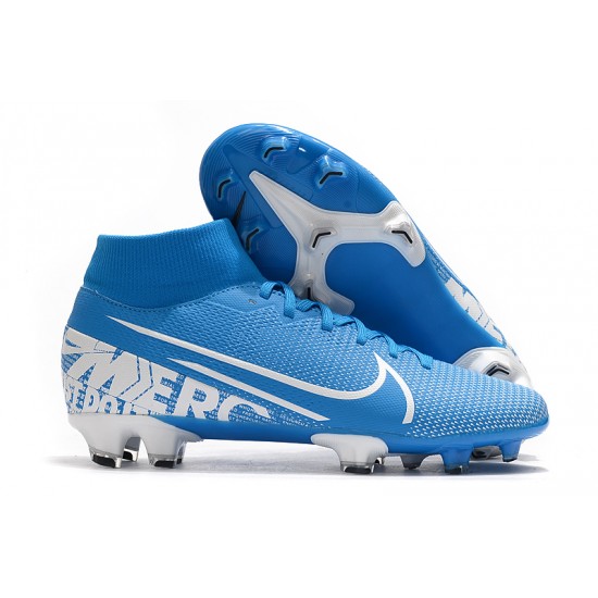 Kopačky Nike Mercurial 7 Elite FG Modrý Stříbro 39-45