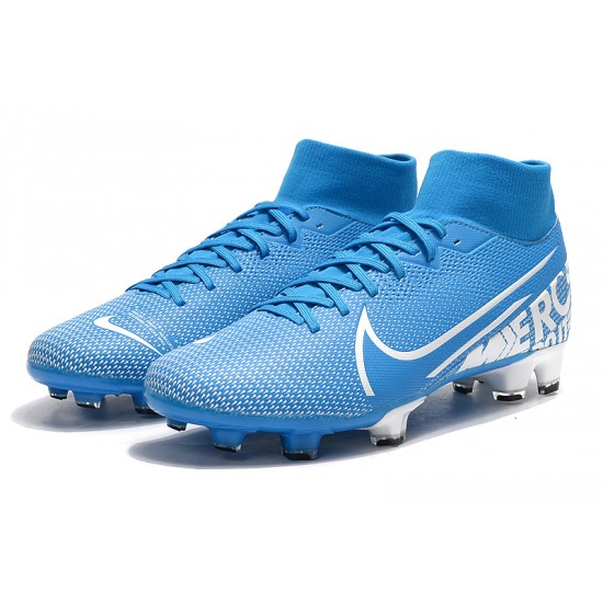 Kopačky Nike Mercurial 7 Elite FG Modrý Stříbro 39-45