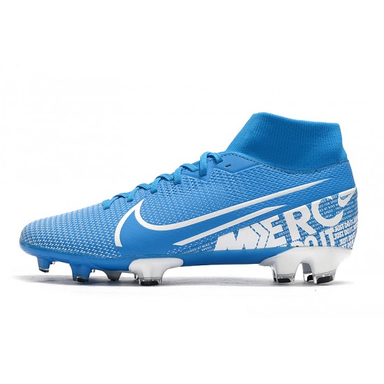 Kopačky Nike Mercurial 7 Elite FG Modrý Stříbro 39-45