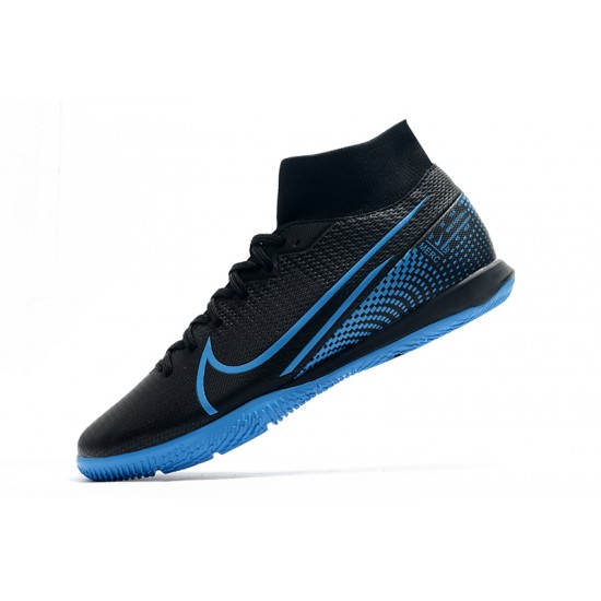 Kopačky Nike Mercurial Superfly VII Academy IC Černá Modrý 39-45