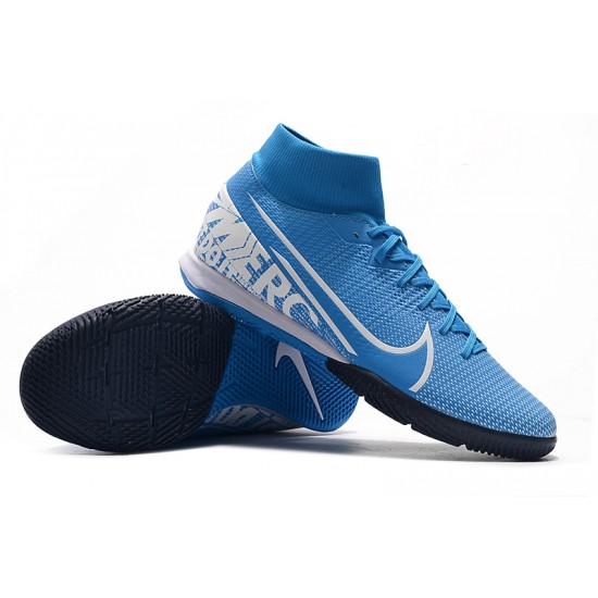 Kopačky Nike Mercurial Superfly VII Academy IC Modrý Bílá 39-45