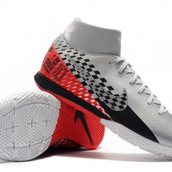 Kopačky Nike Mercurial Superfly VII Academy IC Stříbro Černá Červené 39-45