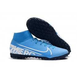 Kopačky Nike Mercurial Superfly VII Academy TF Modrý Bílá 39-45