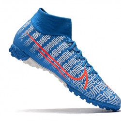Kopačky Nike Mercurial Superfly VII Academy TF Modrý Bílá Červené 39-45